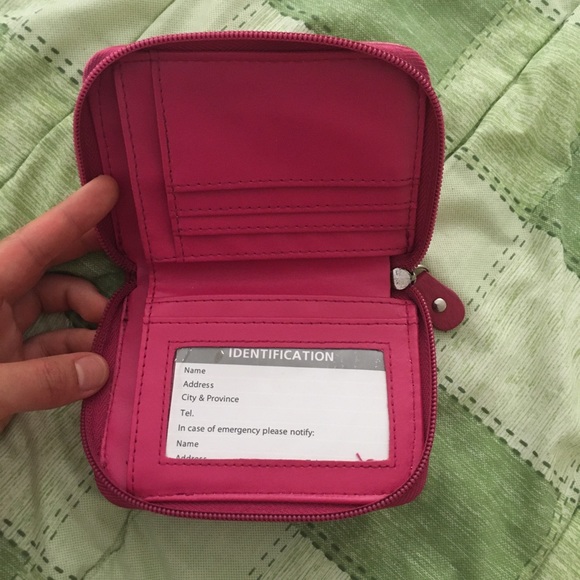 Pink Zip Ribbon Wallet - Picture 2 of 3